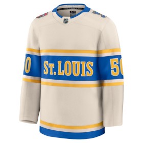 Dresovi St. Louis Blues 2024-25 Fanatics Premium NHL Binnington Jordan Winter Classic Bijela - Muške